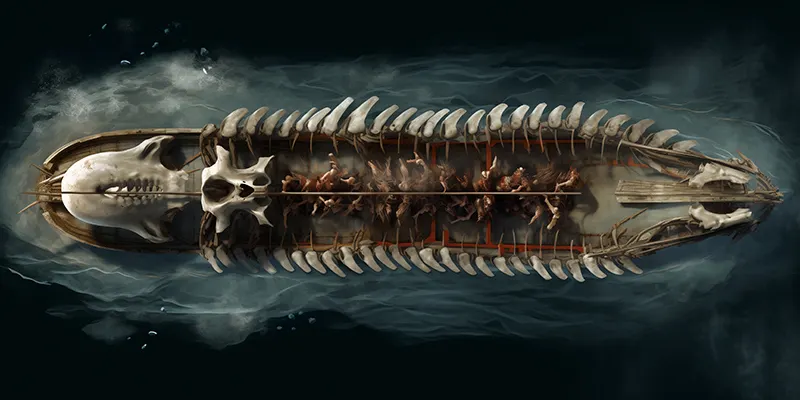 Top-down ghost ship battle map: Ghostly Galleon